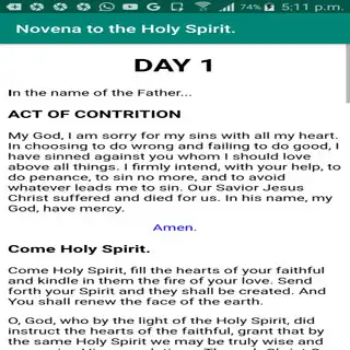 Play Novena to the Holy Spirit.  and enjoy Novena to the Holy Spirit. with UptoPlay