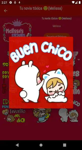 Play Novia Toxica Stickers  and enjoy Novia Toxica Stickers with UptoPlay