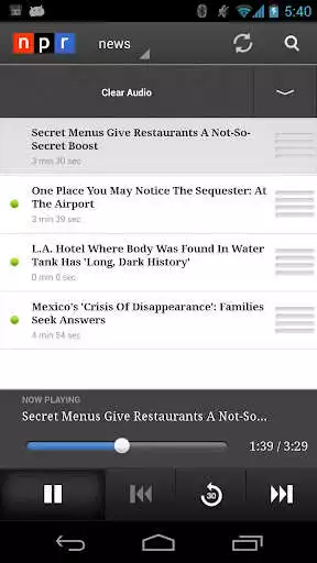 Play NPR News