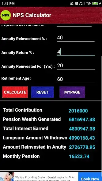Play NPS Calculator :Pension, Inves as an online game NPS Calculator :Pension, Inves with UptoPlay