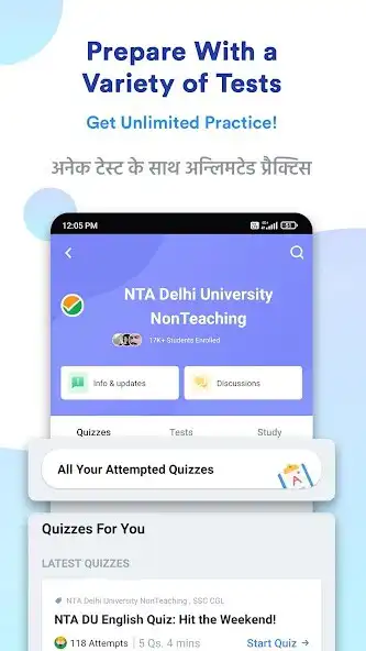 Play NTA DU Non Teaching Prep App as an online game NTA DU Non Teaching Prep App with UptoPlay