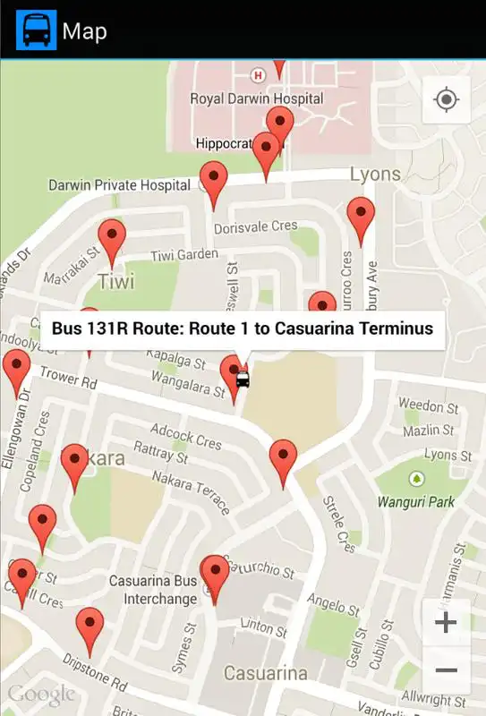 Play NT Bus Tracker