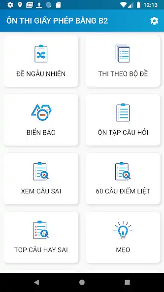 Play Ôn thi GPLX - Ôn thi giấy phép lái xe - Thi thu B2 as an online game Ôn thi GPLX - Ôn thi giấy phép lái xe - Thi thu B2 with UptoPlay