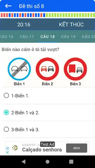 Play Ôn thi GPLX Oto Hạng B2 as an online game Ôn thi GPLX Oto Hạng B2 with UptoPlay