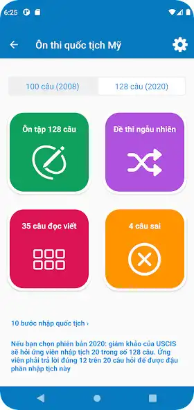 Play Ôn Thi Quốc Tịch Mỹ  and enjoy Ôn Thi Quốc Tịch Mỹ with UptoPlay