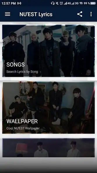 Play NUEST Lyrics (Offline) as an online game NUEST Lyrics (Offline) with UptoPlay