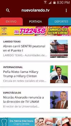 Play nuevolaredo.tv  and enjoy nuevolaredo.tv with UptoPlay