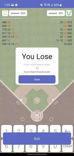 Play Number BaseBall Online as an online game Number BaseBall Online with UptoPlay