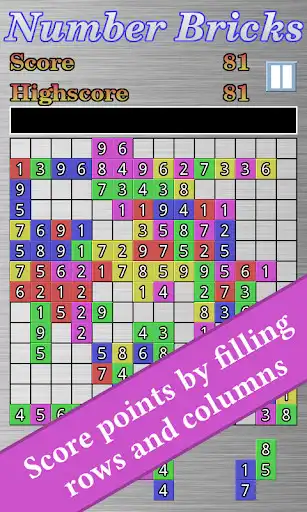 Play Number Bricks Puzzle as an online game Number Bricks Puzzle with UptoPlay