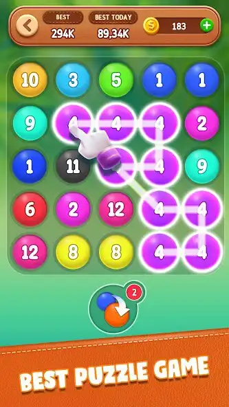 Play Number Bubble Puzzle  and enjoy Number Bubble Puzzle with UptoPlay