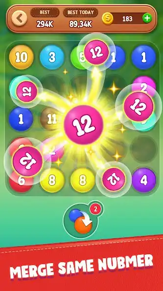 Play Number Bubble Puzzle as an online game Number Bubble Puzzle with UptoPlay