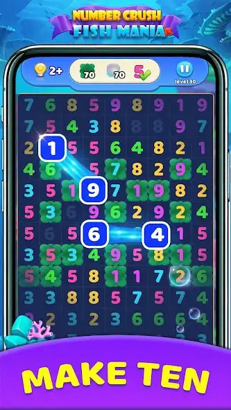 Play Number Crush - Fish Mania as an online game Number Crush - Fish Mania with UptoPlay