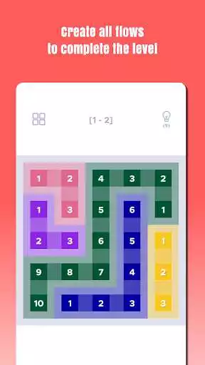 Play Number Flow - Fun Puzzle Game as an online game Number Flow - Fun Puzzle Game with UptoPlay
