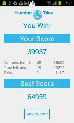Play Number Tiles as an online game Number Tiles with UptoPlay