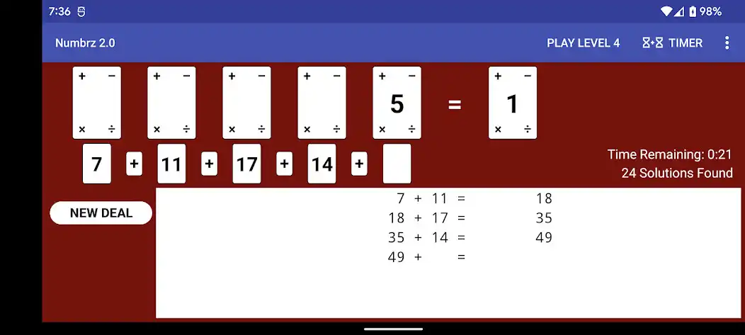 Play Numbrz 2.0 as an online game Numbrz 2.0 with UptoPlay