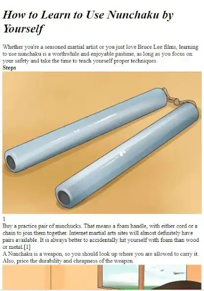 Play Nunchaku Techniques Guide  and enjoy Nunchaku Techniques Guide with UptoPlay