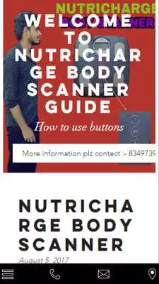 Play NUTRICHARGE BODY SCANNER GUIDE