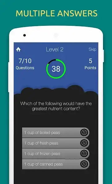 Play Nutrition and Diet Quiz Test as an online game Nutrition and Diet Quiz Test with UptoPlay