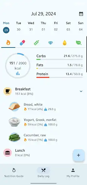 Play NutriTracker  Calorie Counter as an online game NutriTracker  Calorie Counter with UptoPlay