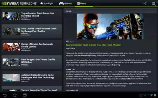 Play NVIDIA TegraZone 2
