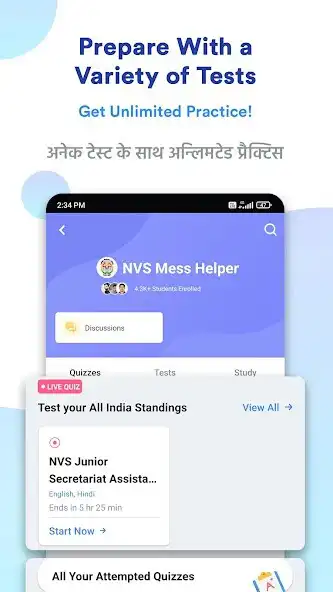 Play NVS Mess Helper Exam Prep App as an online game NVS Mess Helper Exam Prep App with UptoPlay