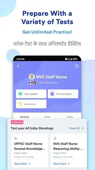Play NVS Staff Nurse Exam Prep App as an online game NVS Staff Nurse Exam Prep App with UptoPlay
