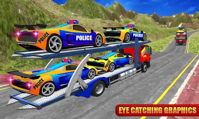 Play NYPD Police Car Offroad Transport Truck