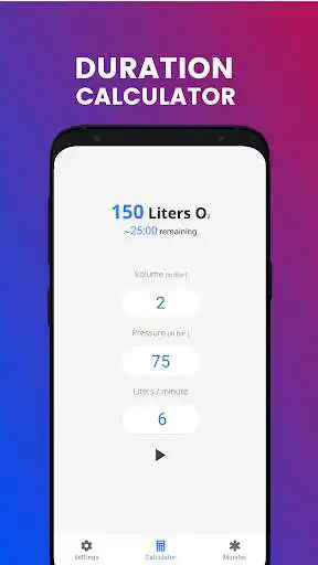 Play O2Monitor- Oxygen duration Calculator & Gas Volume  and enjoy O2Monitor- Oxygen duration Calculator & Gas Volume with UptoPlay