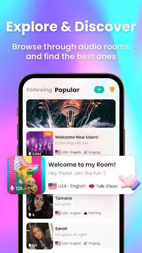 Play Oasis - Fun Voice Chat Rooms as an online game Oasis - Fun Voice Chat Rooms with UptoPlay