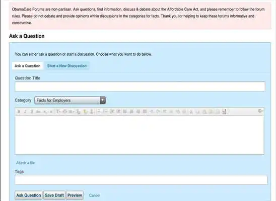 Play Obamacare Forums