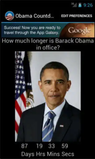 Play APK Obama Countdown  and enjoy Obama Countdown with UptoPlay com.writerbenjamin.ObamaCountdown