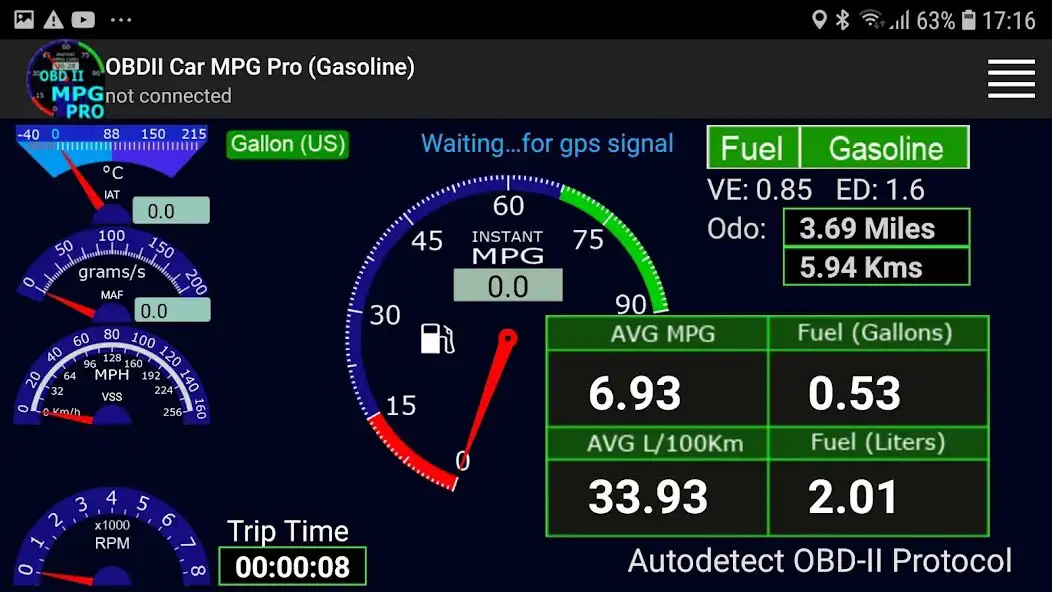 Play OBDII Car MPG Pro (Gasoline)  and enjoy OBDII Car MPG Pro (Gasoline) with UptoPlay