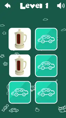 Play Objects Memory Game For Kids