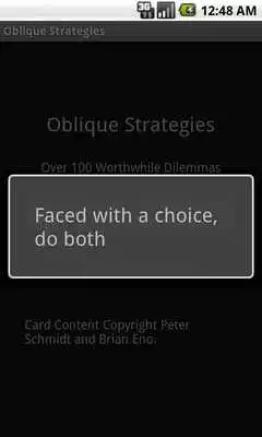 Play Oblique Strategies