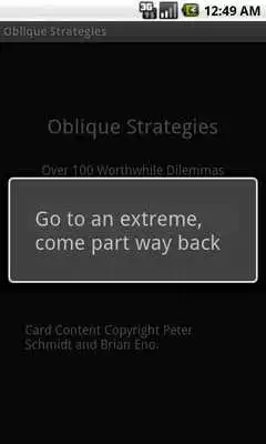 Play Oblique Strategies