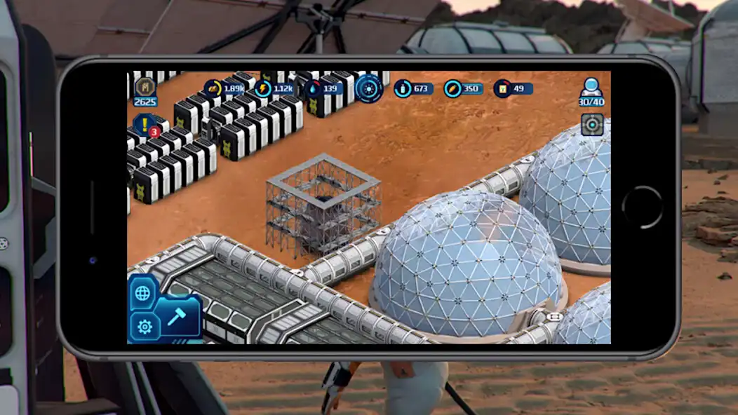 Play Occupy Mars: Colony Builder as an online game Occupy Mars: Colony Builder with UptoPlay
