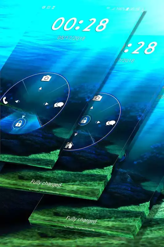 Play Ocean Floor Lock Screen Theme