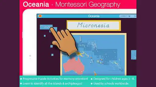 Play Oceania - Montessori Geography  and enjoy Oceania - Montessori Geography with UptoPlay