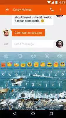 Play Ocean -Kitty Emoji Keyboard