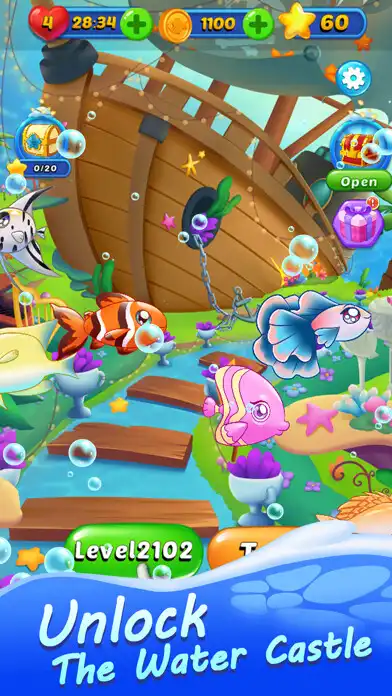Play Ocean Puzzle Games-Match 3 as an online game Ocean Puzzle Games-Match 3 with UptoPlay