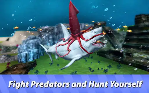 Play Ocean Squid Simulator - dive into animal survival! as an online game Ocean Squid Simulator - dive into animal survival! with UptoPlay