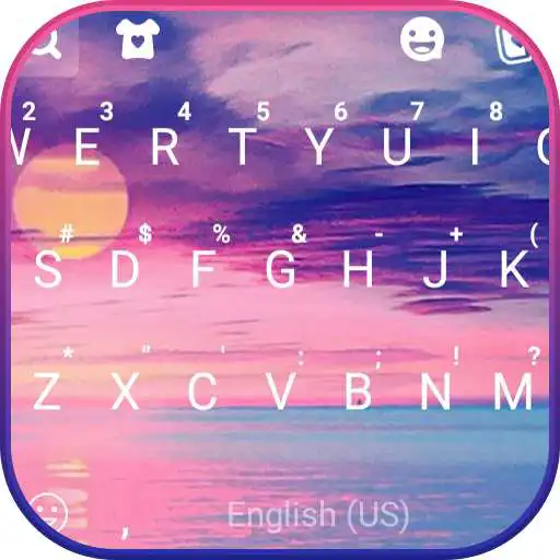 Play Ocean Sunset Keyboard Background APK