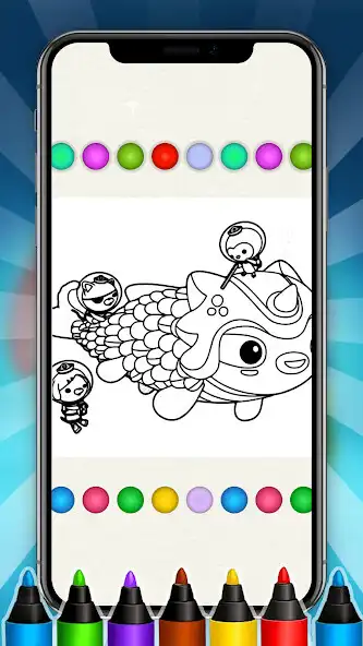 Play Octonauts Coloring Book Game as an online game Octonauts Coloring Book Game with UptoPlay