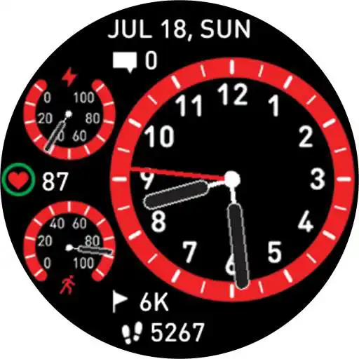 Play OD2 Circular Watch Face APK