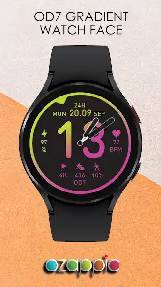 Play OD7 Gradient Watch Face  and enjoy OD7 Gradient Watch Face with UptoPlay