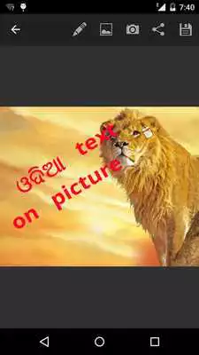 Play odia text on picture