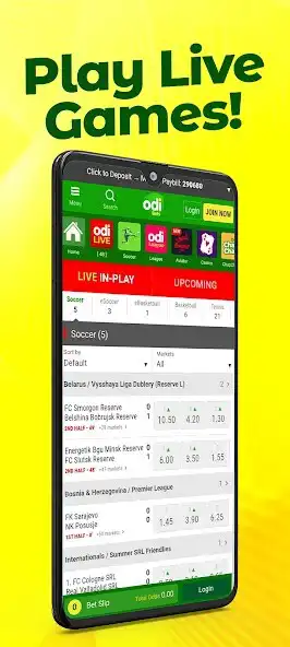 Play Odi bets Betting app  and enjoy Odi bets Betting app with UptoPlay