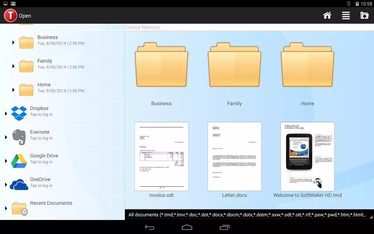 Play Office HD: TextMaker TRIAL