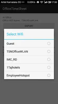 Play Office Wifi Time Sheet