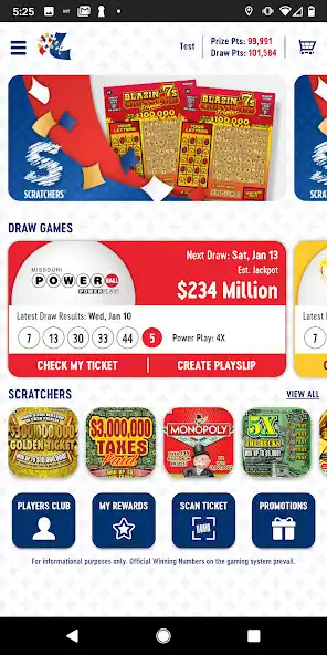 Play Official App of the Missouri Lottery  and enjoy Official App of the Missouri Lottery with UptoPlay